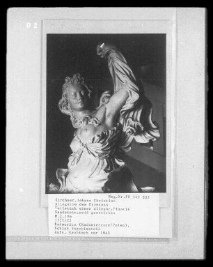 Allegorie des Friedens : Radmeritz, Schloss Joachimstein, Eingangshalle, Allegorie des Friedens