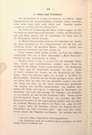 5. Sitten und Gebräuche.