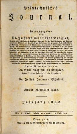Polytechnisches Journal. 71. 1839