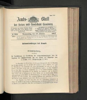 No. 264, 18. Oktober 1917