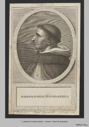 Bildnis des Girolamo Savonarola (angelehnt an das Bildnis von Fra Bartolommeo)
