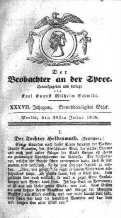 31. Stueck, 30. Juli 1838