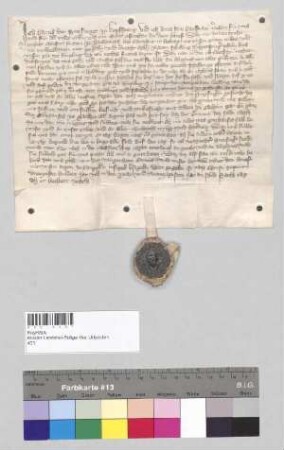 Johann der Preisinger zu Kopfsburg und seine Ehefrau Anna vermachen ihrer Tochter Anna, Nonne im Kloster Seligenthal, lebenslang jährlich neun Sch. Rgbg. Pfg. aus ihrem Gut zu Empling. Nach deren Tod soll das Gut dem Kloster als freies Eigen für einen Jahrtag zufallen. S: Johann der Preisinger zu Kopfsburg