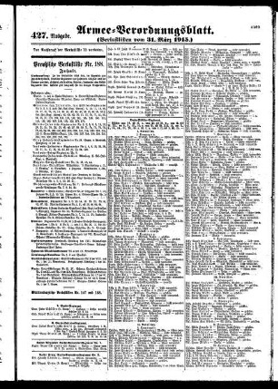 427.Ausgabe. Mittwoch, 31. März 1915