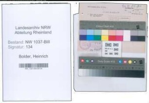 Entnazifizierung Heinrich Bolder , geb. 31.12.1900 (Arbeiter)