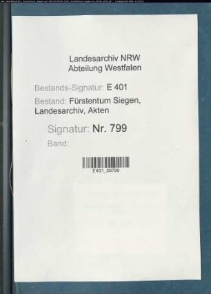 Verpachtung des Landzolls im Amt Hilchenbach