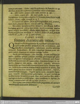 Caput XXXII. fontem diaeticum intrat