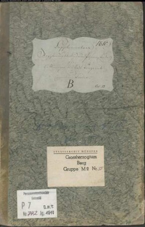 Belegakte zum Heiratsregister 1810 der Mairie Lengerich Stadt