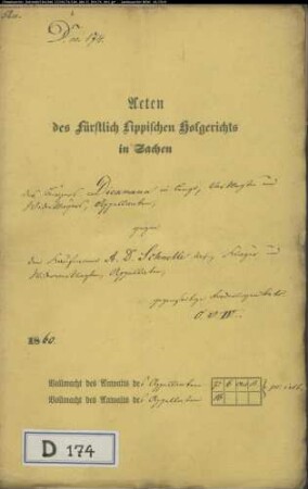 Diekmann in Lemgo gegen Kaufmann Schnelle in Lemgo