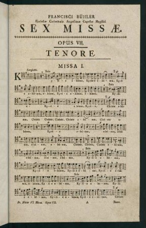 1-14, Missa I. - Missa II.
