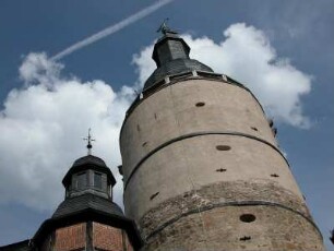 Museum Burg Falkenstein im Harz : Burg Falkenstein bei Meisdorf gehört zu den am besten erhaltenen mittelalterlichen Burgen im Harz, aufgenommen 2004