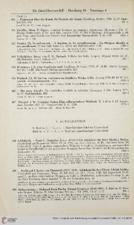 Autographen (Nr.488-607)