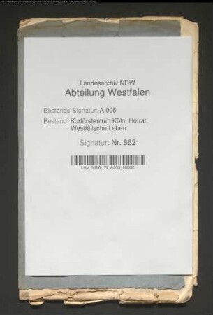 Revers des Konrad Schulte über die Belehnung mit dem Hof zu Enste
