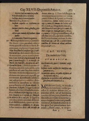 Cap. XLVIII. De maleficio Odii