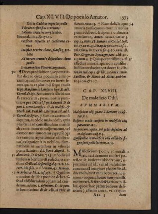 Cap. XLVIII. De maleficio Odii
