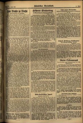 Zweite Ausgabe vom Montag, den 15. Juli 1935.