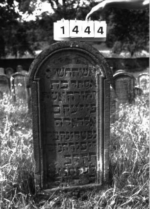 Grabstein 1444 (Index: 100098121) Maße HxBxT: 117x53x9 cm: Grabstein 1444