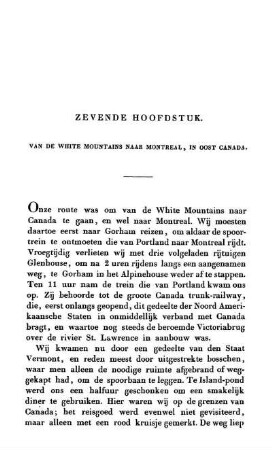 ZEVENDE HOOFDSTUK - Van de White Mountains naar Montreal, in Oost Canada.