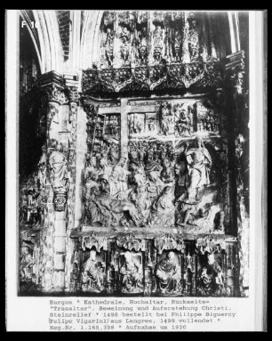 Hauptaltar mit Szenen aus dem Marienleben — Rückwand des Hochaltars