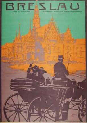 Plakat: Breslau - Verein zur Hebung des Fremdenverkehrs, Auskunftsstelle
