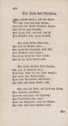 Die Liebe des Nächsten
