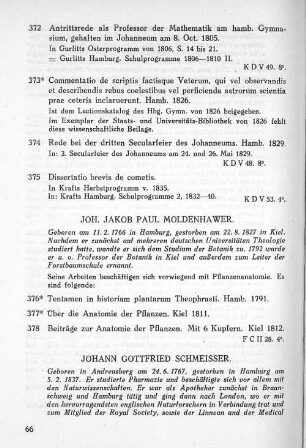 Johann Gottfried Schmeisser.