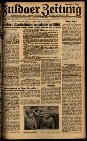 Ausgabe vom Freitag, den 12. April 1940.