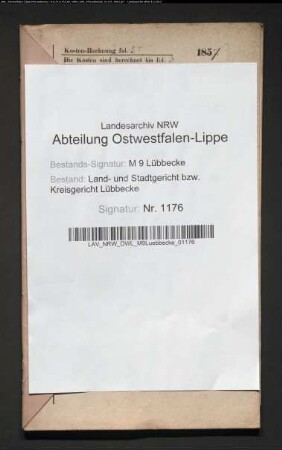 Erblasser: Schütte, Engel Marie Dorothee, geb. Thase:
