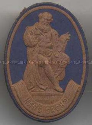 WHW-Abzeichen, Berühmte Franken: Hans Sachs, Straßensammlung im Gau Franken, vom 25./26. Januar 1941