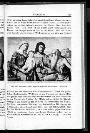 Abb. 142. Vincenzo Catena: Jungfrau mit Kind und Heiligen. Akademie