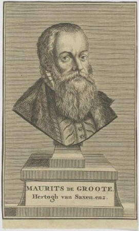 Bildnis Maurits de Groote, Hertogh van Saxen
