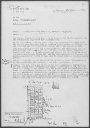 Auendorf: Visitationsbericht mit Pfarrbericht 1958