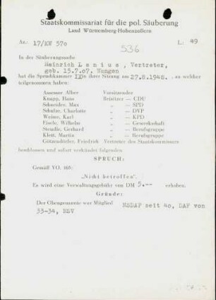 Lanius, Heinrich