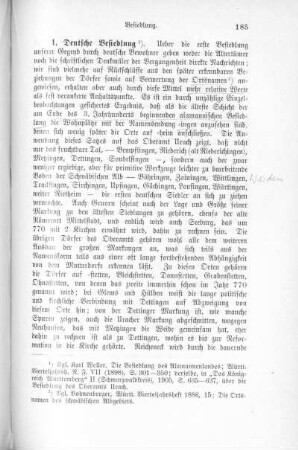 1. Deutsche Besiedlung.