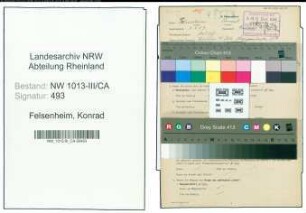 Entnazifizierung Konrad Felsenheim , geb. 05.04.1903 (Schlosser)