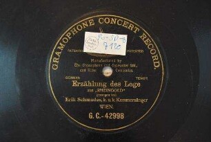 Erzählung des Loge aus "Rheingold"