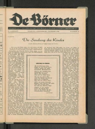 Die Sendung des Kindes