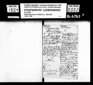 Polizeisachen, Sonntagsfeier, Oberamt Backnang