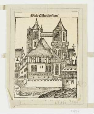 Ordo Cisterciensium, aus: Hartmann Schedel, "Registrum huius operis libri cronicarum cu figuris et ymagibus ab inicio mudi", Nürnberg 12.7.1493, S. CXCV verso