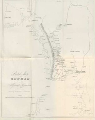 Sketch map of Burma and adjacent countries