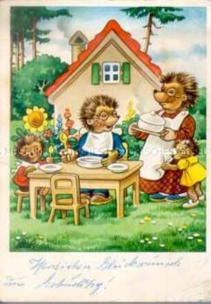 Mecki-Postkarte