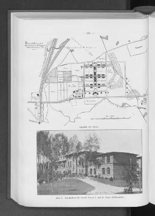 Provinzial Irrenanstalt Conradstein bei Pr. Stargard. Lageplan der Anstalt.