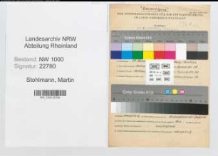 Entnazifizierung Martin Stohlmann, geb. 14.11.1897 (Kriminalsekretaer)