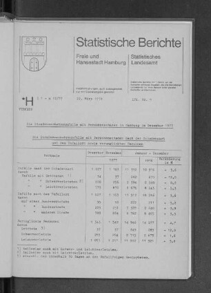 Die Straßenverkehrsunfälle mit Personenschaden in Hamburg im Dezember 1977 : Lfd. Nr. 9