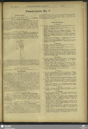 Patent-Liste No. 7