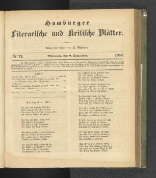 No. 72. 8. September 1852