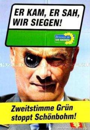 Plakat von Bündnis 90/Die Grünen zur Landtagswahl in Brandenburg 2004