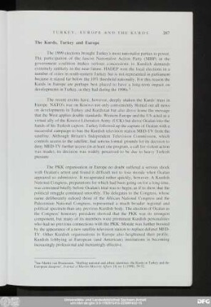 The Kurds, Turkey and Europe