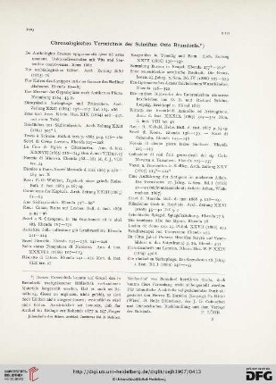 10.1907: Chronologisches Verzeichnis der Schriften Otto Benndorfs