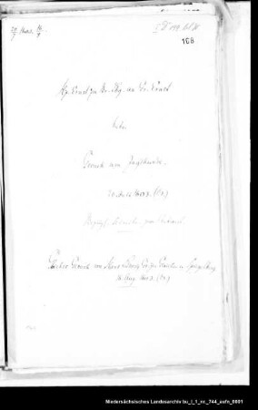 Sendung von Jagdhunden an Herzog Ernst von Braunschweig-Lüneburg